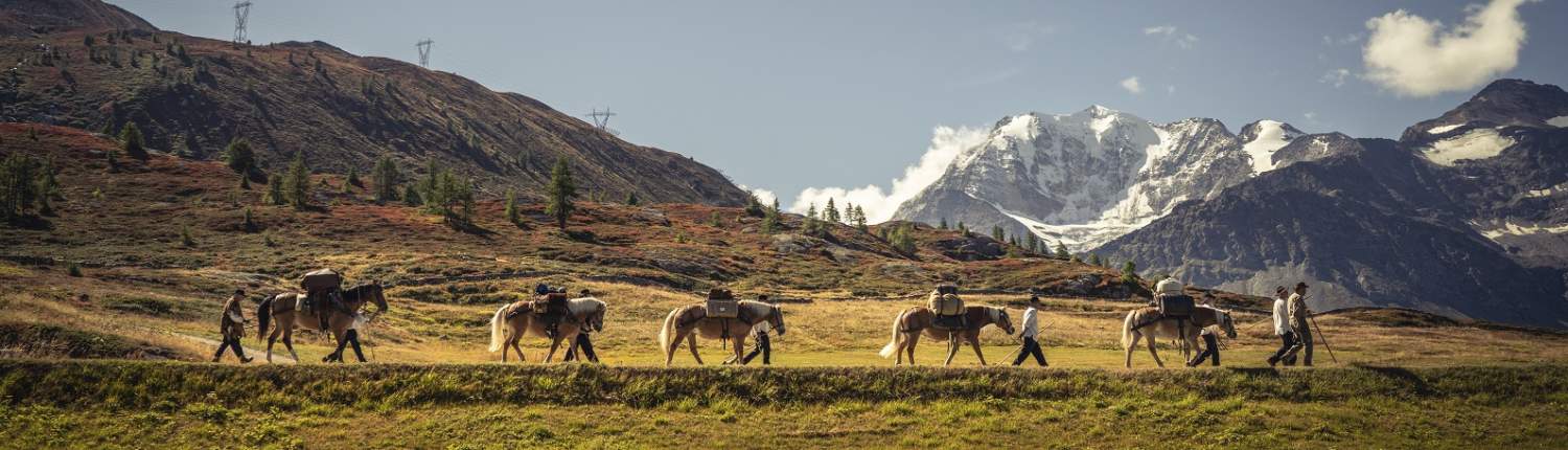 Säumer Trekking Stockalperweg auf dem Simplonpass