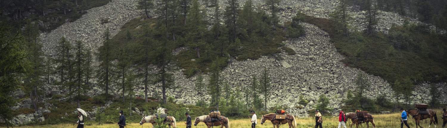 Säumerzug auf dem Stockalperweg