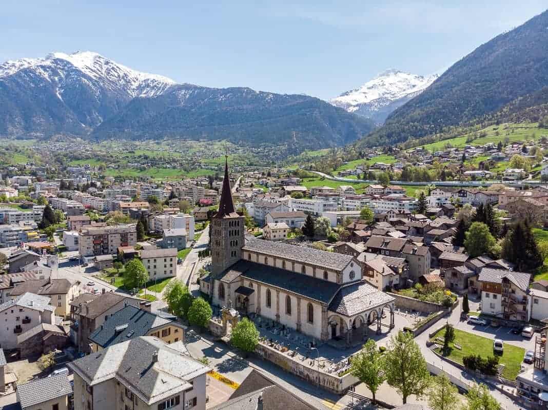 Der Wallfahrtsort Muttesgotteskirche in Glis - Stockalperweg